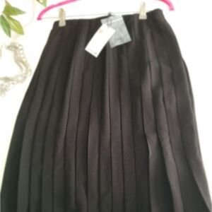 Burberry skirt uniform Back Pleated Wrap Front New With Tags